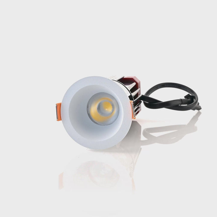 HCP-81327109 / HCP-81347109 - White Round Fixed 9w Mini Recessed LED Downlight