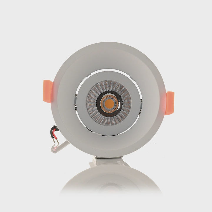 HCP-81390137 | HCP-81390147- White Deep Tilt 7.2w 24v DC Recessed LED Downlight