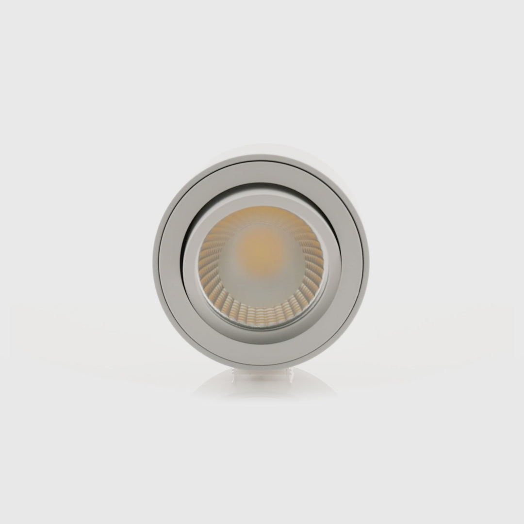 HCP-8030704 - White 7w Tilt  Dali 2 Dimmable Surface Mounted LED Downlight