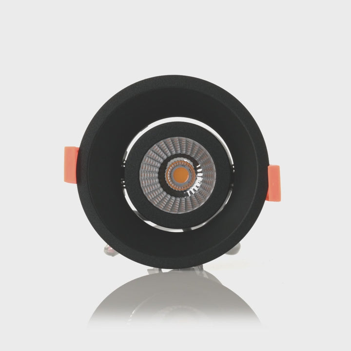 HCP-81290137 | HCP-81290147- Black Deep Tilt 7.2w 24v DC Recessed LED Downlight