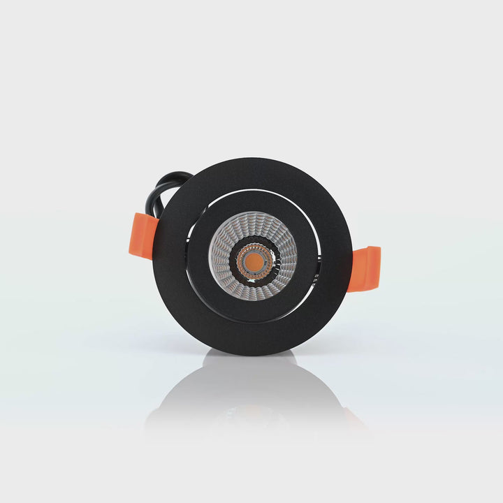 HCP-81290637 | HCP-81290647 - Black Round Tilt 7.2w 24v DC Recessed LED Downlight
