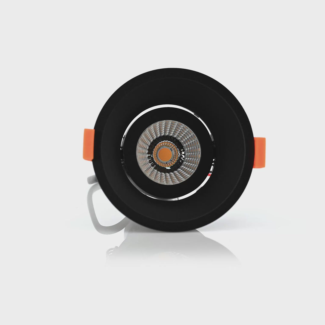 HCP-81290137 | HCP-81290147- Black Deep Tilt 7.2w 24v DC Recessed LED Downlight