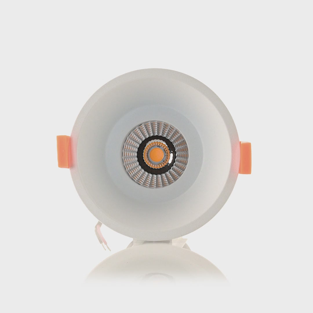 HCP-81390437 | HCP-81390447 - White Round Deep Fixed 7.2w 24v DC Recessed LED Downlight
