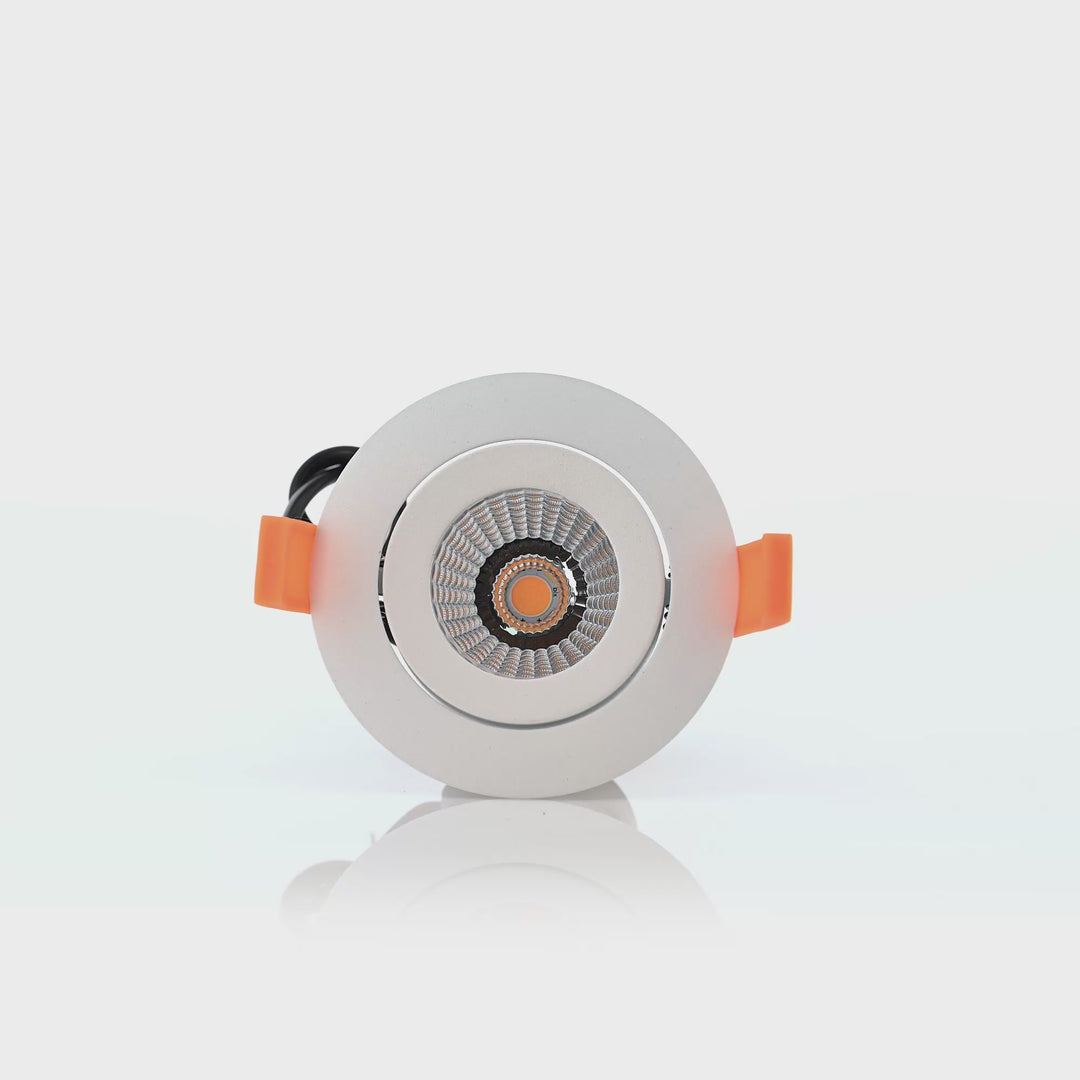 HCP-81390637 | HCP-81390647 - White Round Tilt 7.2w 24v DC Recessed LED Downlight