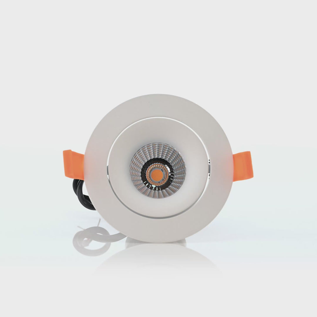 HCP-81390537 | HCP-81390547  - White Round Tilt 7.2w 24v DC Recessed LED Downlight
