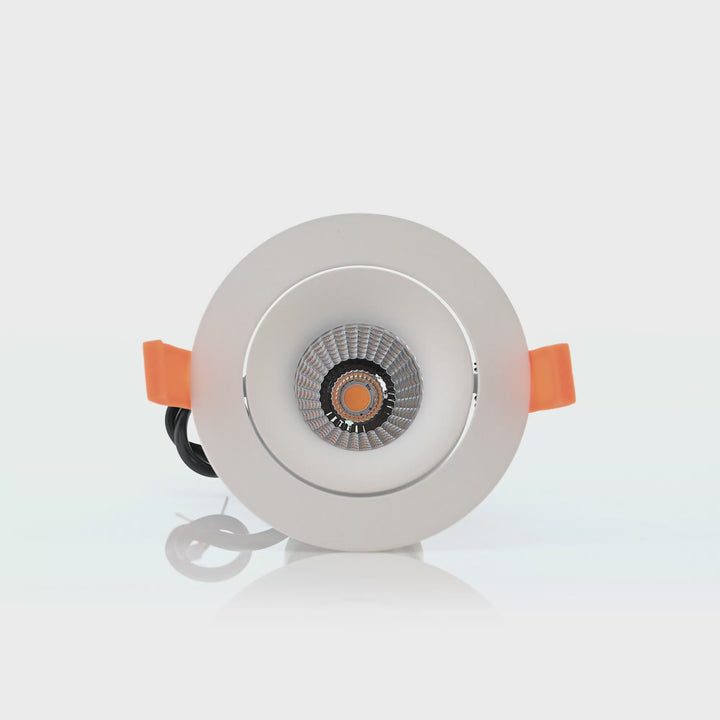 HCP-81390537 | HCP-81390547  - White Round Tilt 7.2w 24v DC Recessed LED Downlight