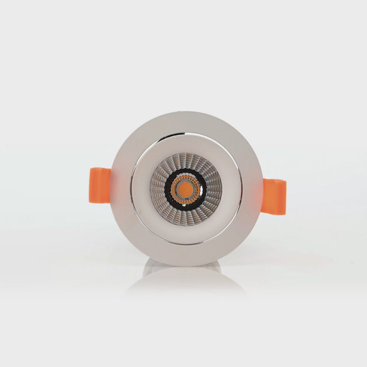 HCP-81390237 | HCP-81390247 - White Round Tilt 7.2w 24v DC Recessed LED Downlight