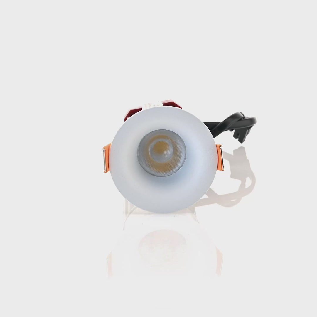 HCP-81327209 / HCP-81347209 - White Round Fixed 9w Mini Recessed LED Downlight