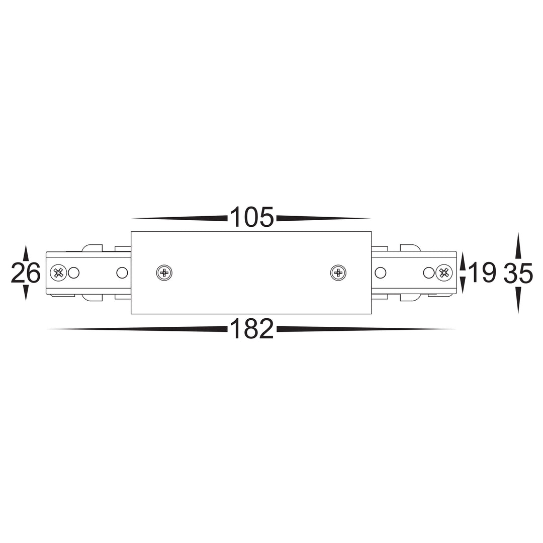 HCP-102100-CF - Black Single Circuit Centre Feed