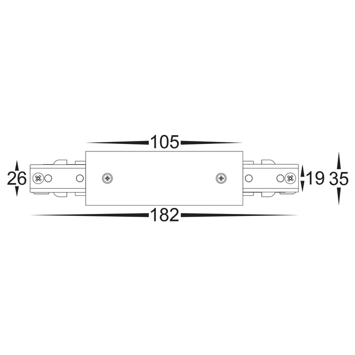 HCP-102100-CF - Black Single Circuit Centre Feed
