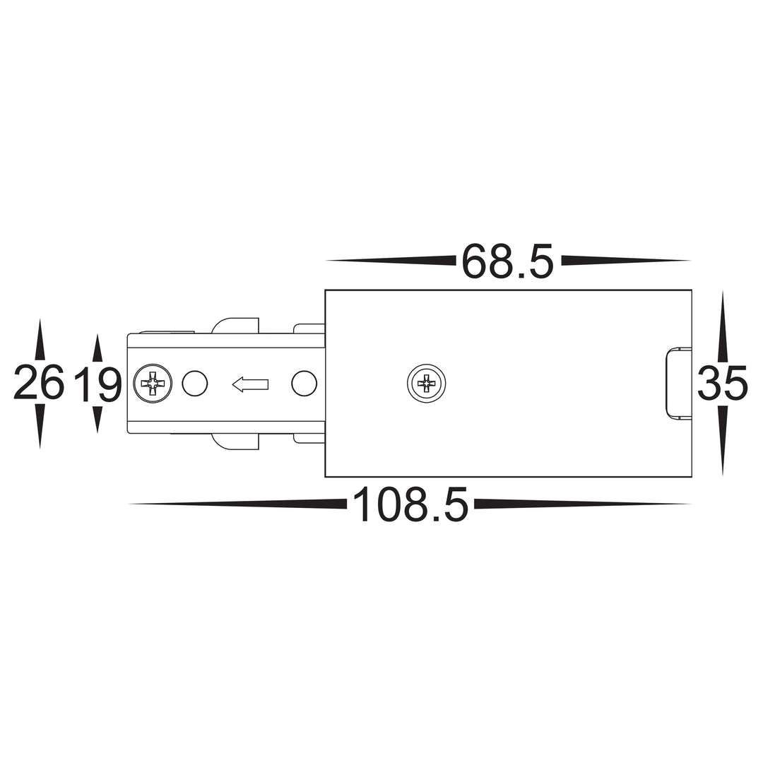 HCP-102100-LE - Black Single Circuit Live End