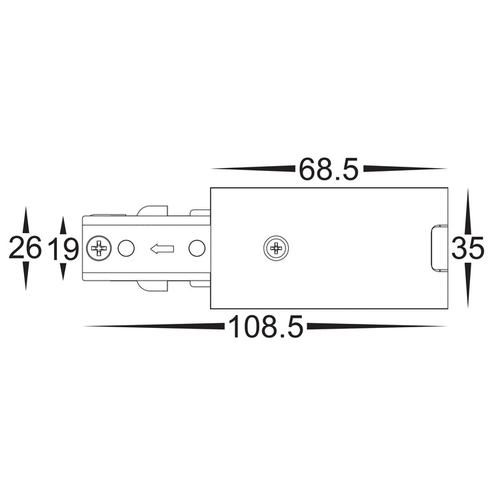 HCP-102100-LE - Black Single Circuit Live End