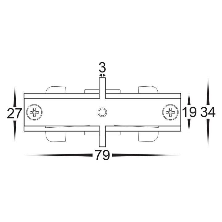 HCP-102100-SJ - Black Single Circuit Straight Joiner