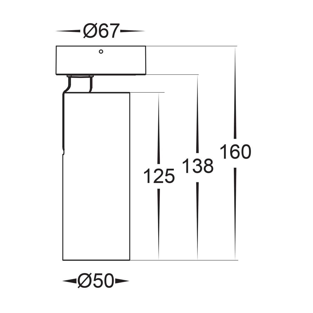 HCP-1022112 - 10w Black Dimmable Surface Mounted Spotlight