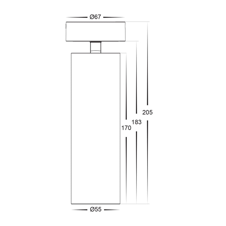 HCP-1032212 - 15w White 5 Colour Dimmable Surface Mounted Spotlight