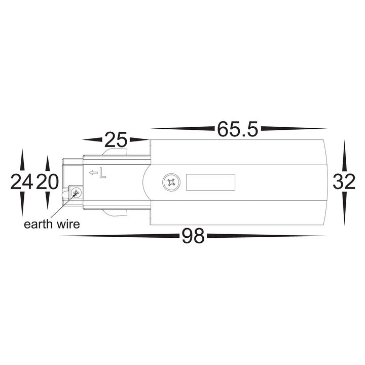 HCP-102300-LE - Black Three Circuit Live End