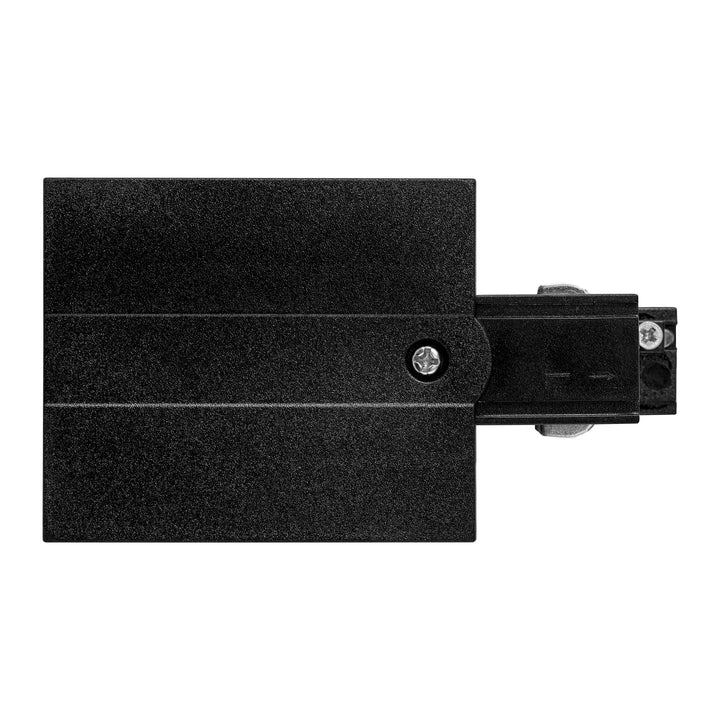 HCP-102301-LE - Black Three Circuit Recessed Track Live End