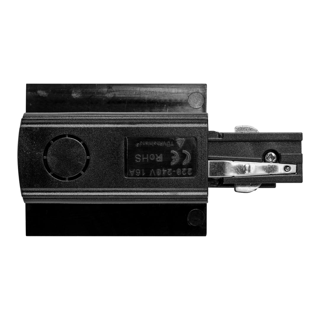 HCP-102301-LE - Black Three Circuit Recessed Track Live End
