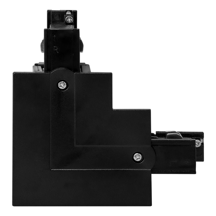 HCP-102301-LSC - Black Three Circuit Recessed Track L-Shape Connector