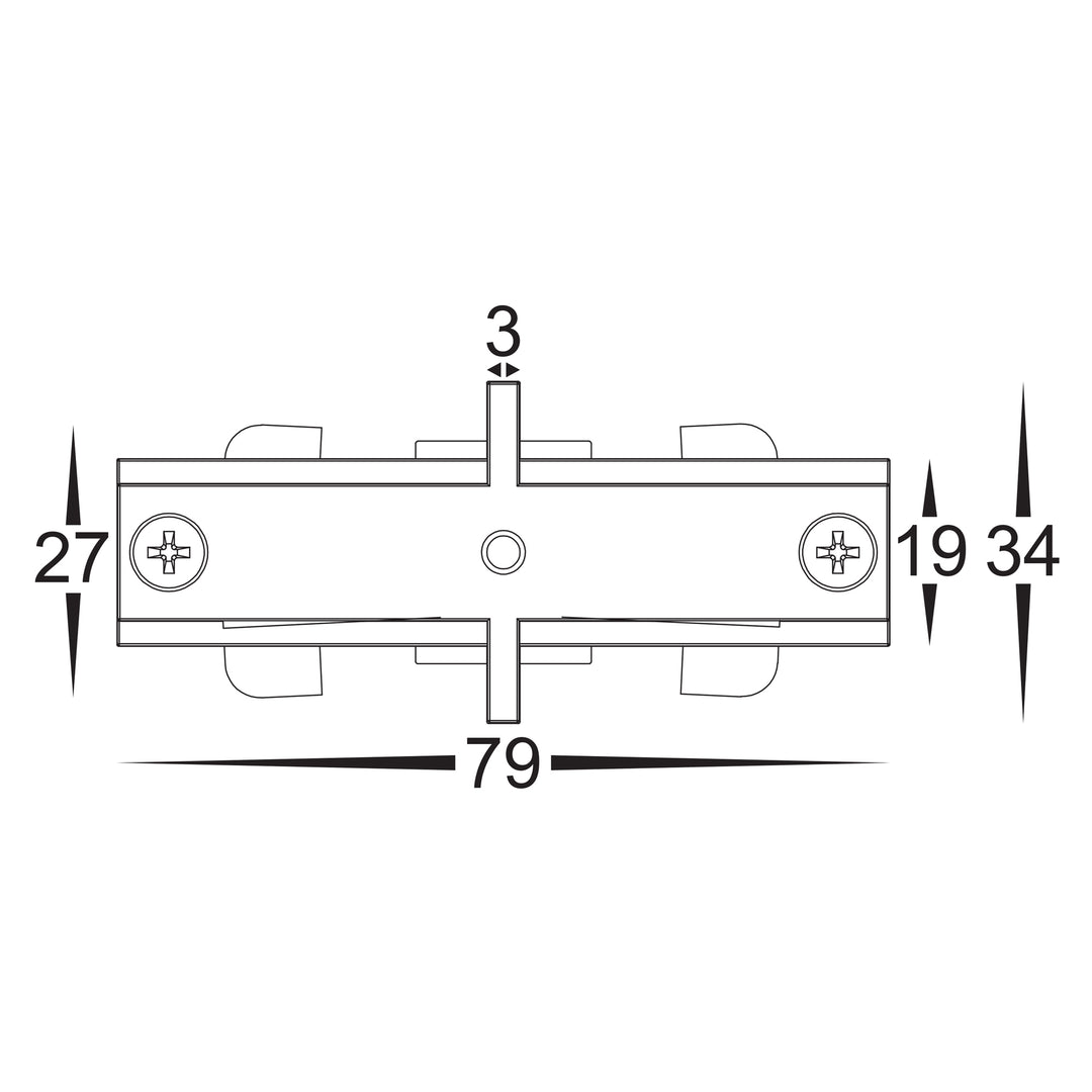 HCP-103100-SJ - White Single Circuit Straight Joiner