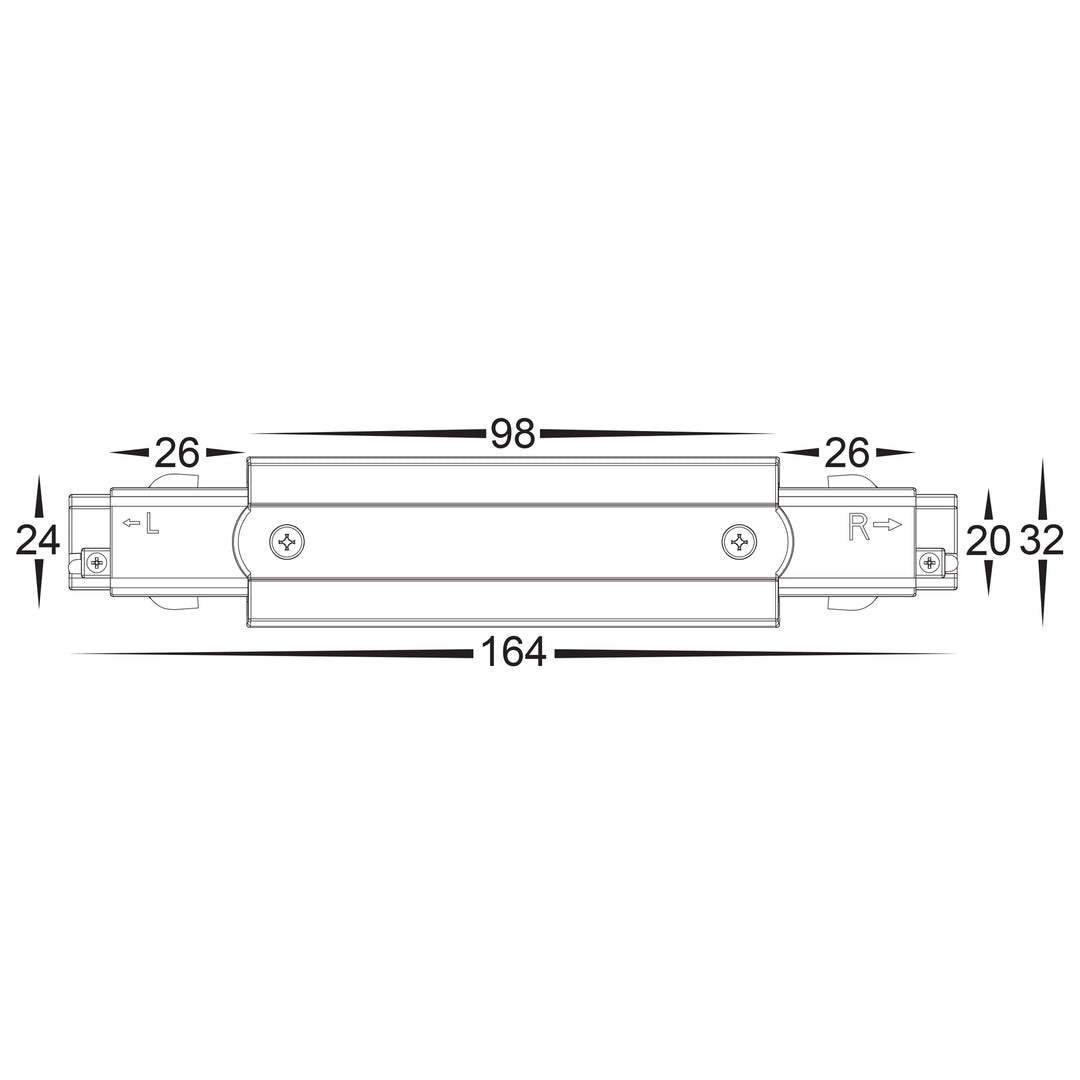 HCP-103300-CF - White Three Circuit Centre Feed