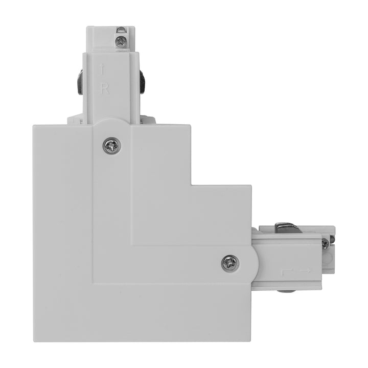 HCP-103301-LSC - White Three Circuit Recessed Track L-Shape Connector