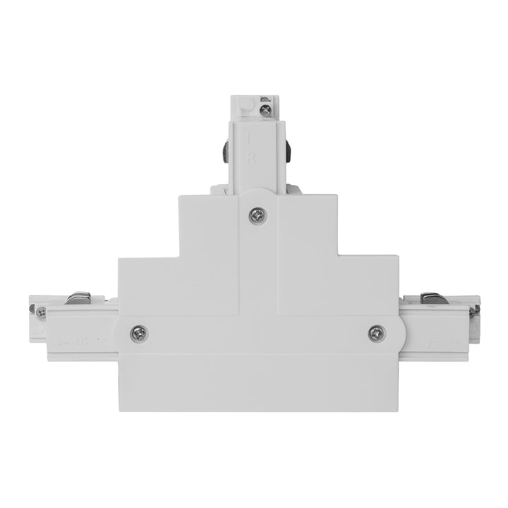 HCP-103301-TSC - White Three Circuit Recessed Track T-Shape Connector