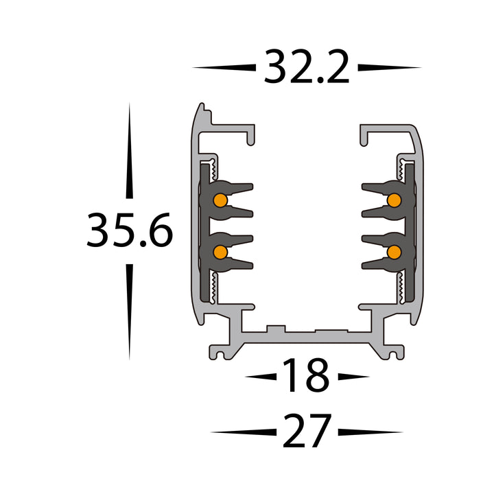 HCP-102310 / HCP-102320 / HCP-102330 - Black Three Circuit Track or Single Circuit Dali Track