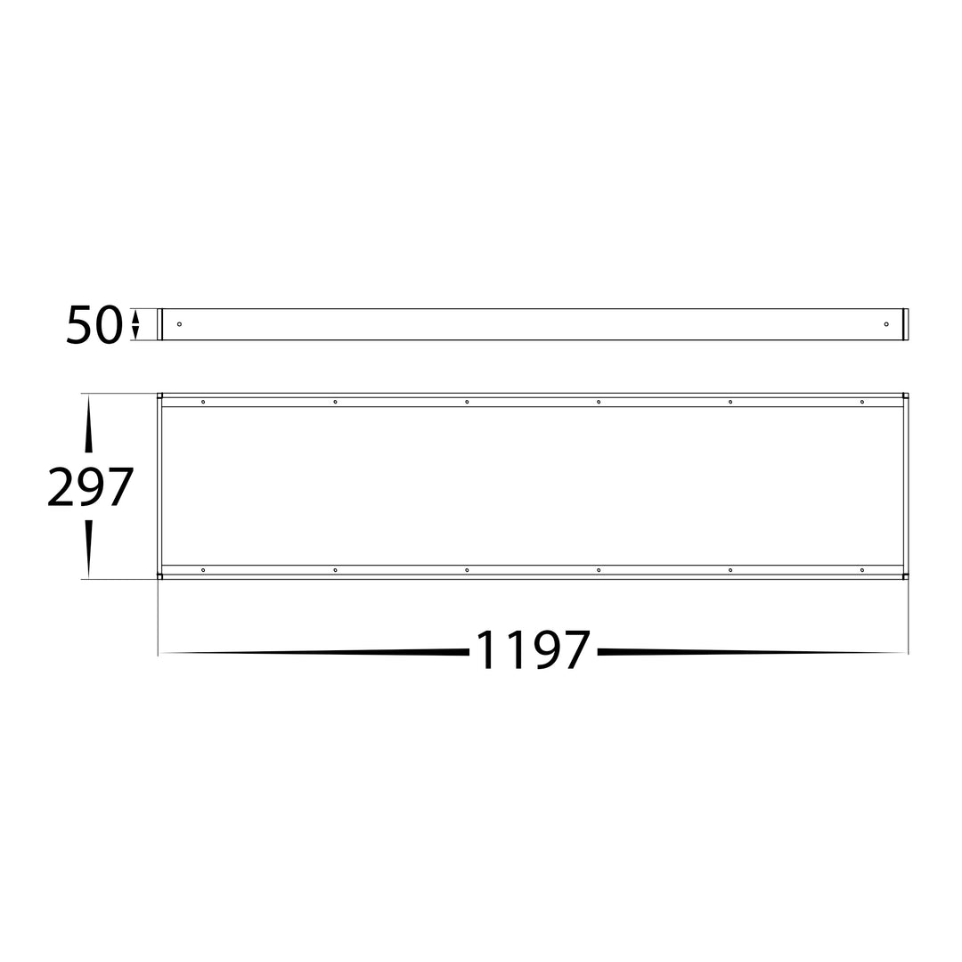 HCP-17340-R-SM- Surface Mount Kit to Suit Rectangle 40w LED Panel