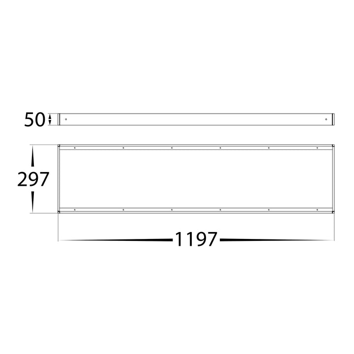HCP-17340-R-SM- Surface Mount Kit to Suit Rectangle 40w LED Panel