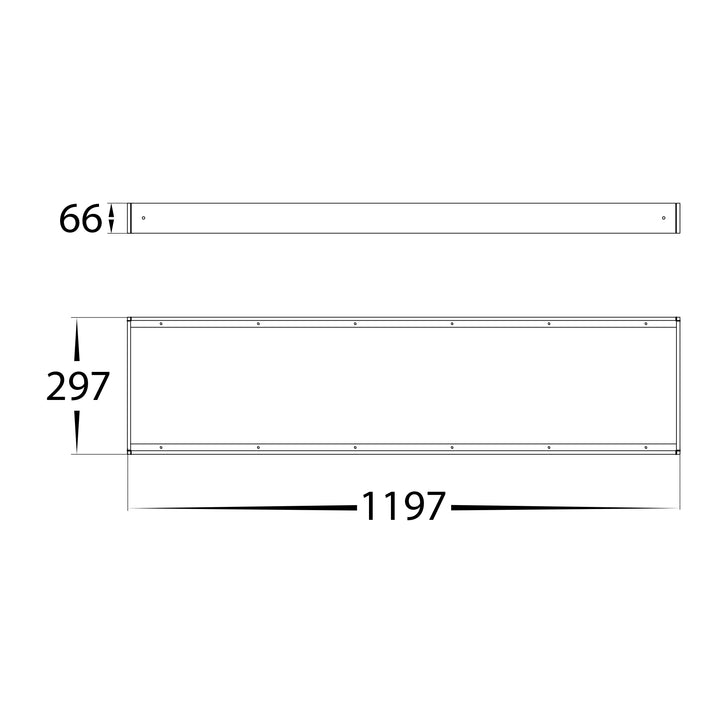 HCP-17341-R-SM- Surface Mount Kit to Suit Rectangle 40w LED Panel