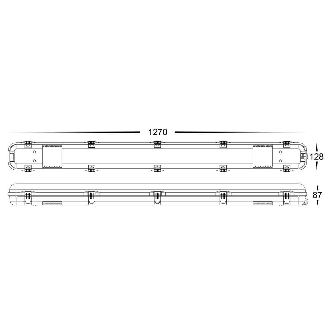 HCP-238400 - White 20w/40W LED Weatherproof Battens
