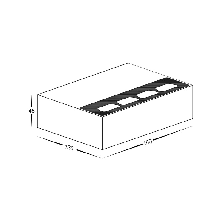 HCP-2321002 | HCP-2321004 - 10w Black Aluminium Wall Washer