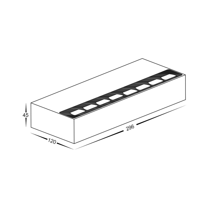 HCP-2323002 | HCP-2323004 - 30w Black Aluminium Wall Washer