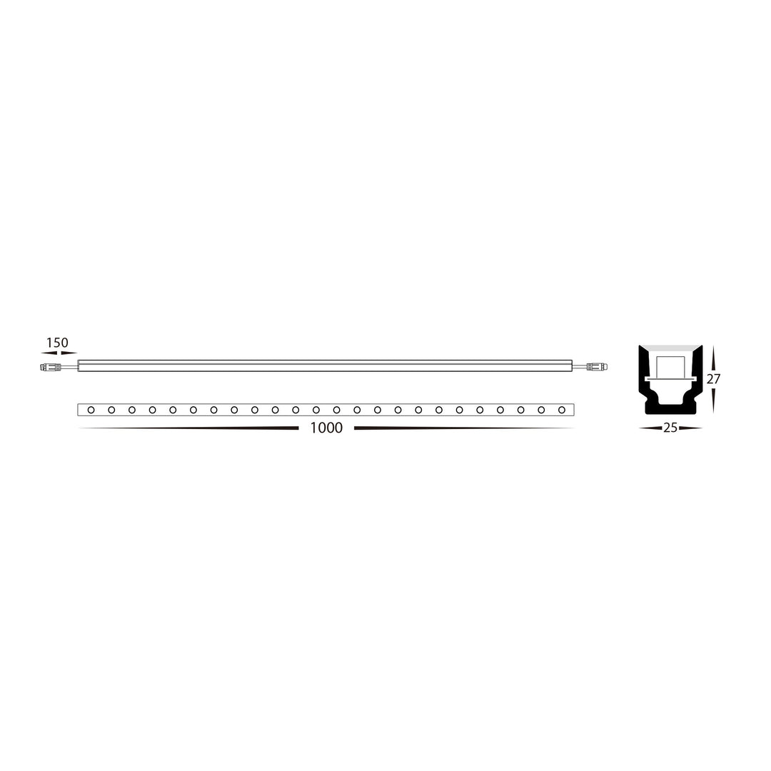 HCP-247181-45 - 18w Black Bendable RGBW Wall Washer