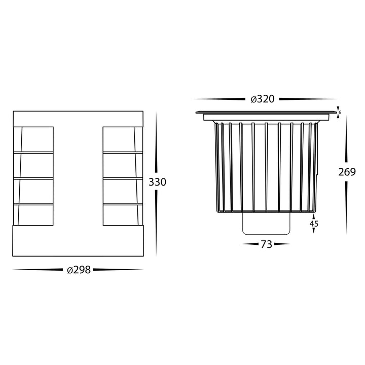 HCP-251483 / HCP-251484 / HCP-251485 / HCP-251480 - 48W Large 316 Stainless Steel Inground Light