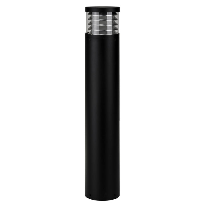 HCP-262440 - 1000mm 24w Large Black Louvred LED Bollard Light