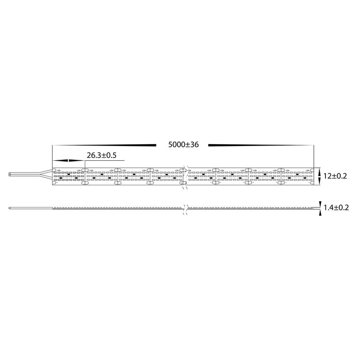 HCP-3329283 - 28.8w 24v DC 912LED 3000k IP20 LED Strip