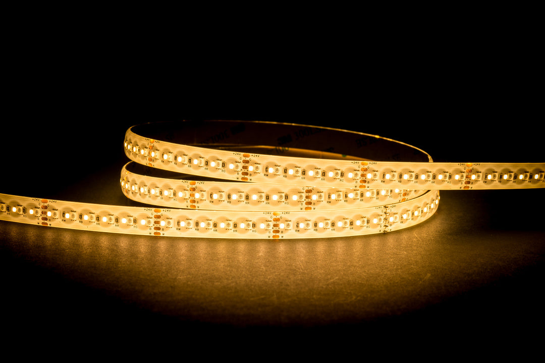 HCP-3456251 - 20w 24v DC 240LED RGB + 3000k IP54 LED Strip
