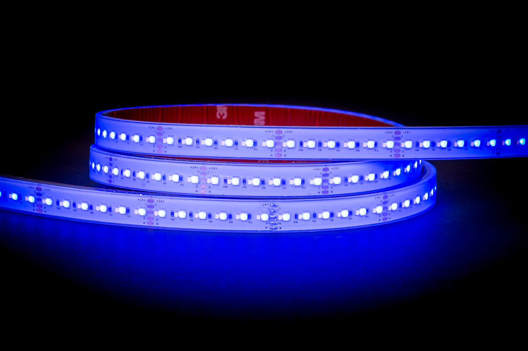 HCP-3466251 - 20w 24v DC 240LED RGB + 3000k IP67 LED Strip