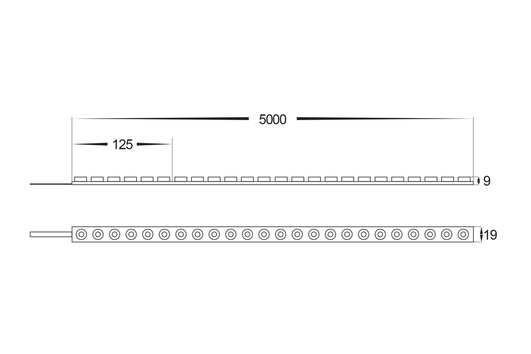 HCP-3564080 - 8w 24v DC 48LED RGBC IP67 Wall Washer LED Strip