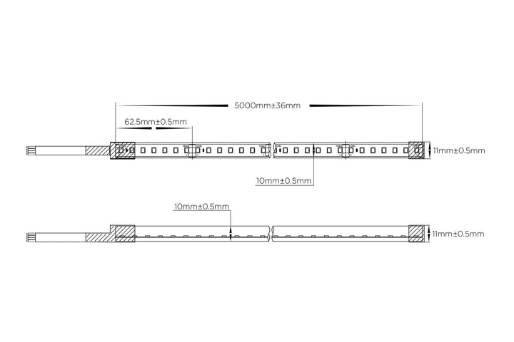 HCP-3763140 - 14.4w 24v DC 336LED RGB IP67 Flexible Neon LED Strip