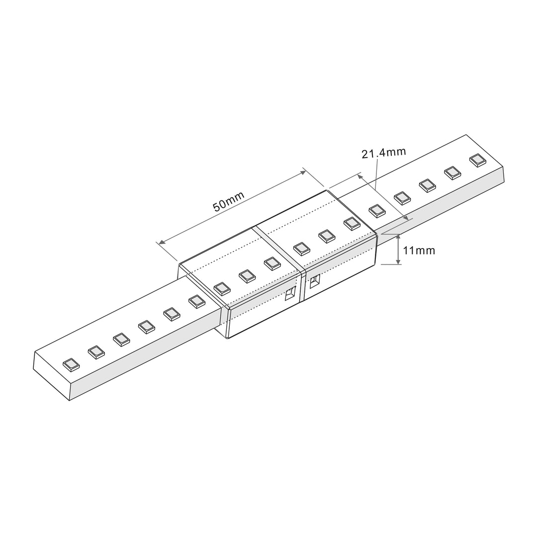 HCP-3865-SJ - Straight Joiner to Suit 240v IP65 LED Strip