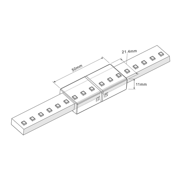 HCP-3865-SJ - Straight Joiner to Suit 240v IP65 LED Strip
