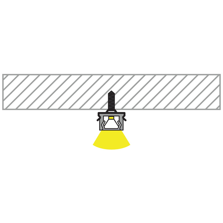 HCP-4111007 - Silver Shallow Square Aluminium Profile