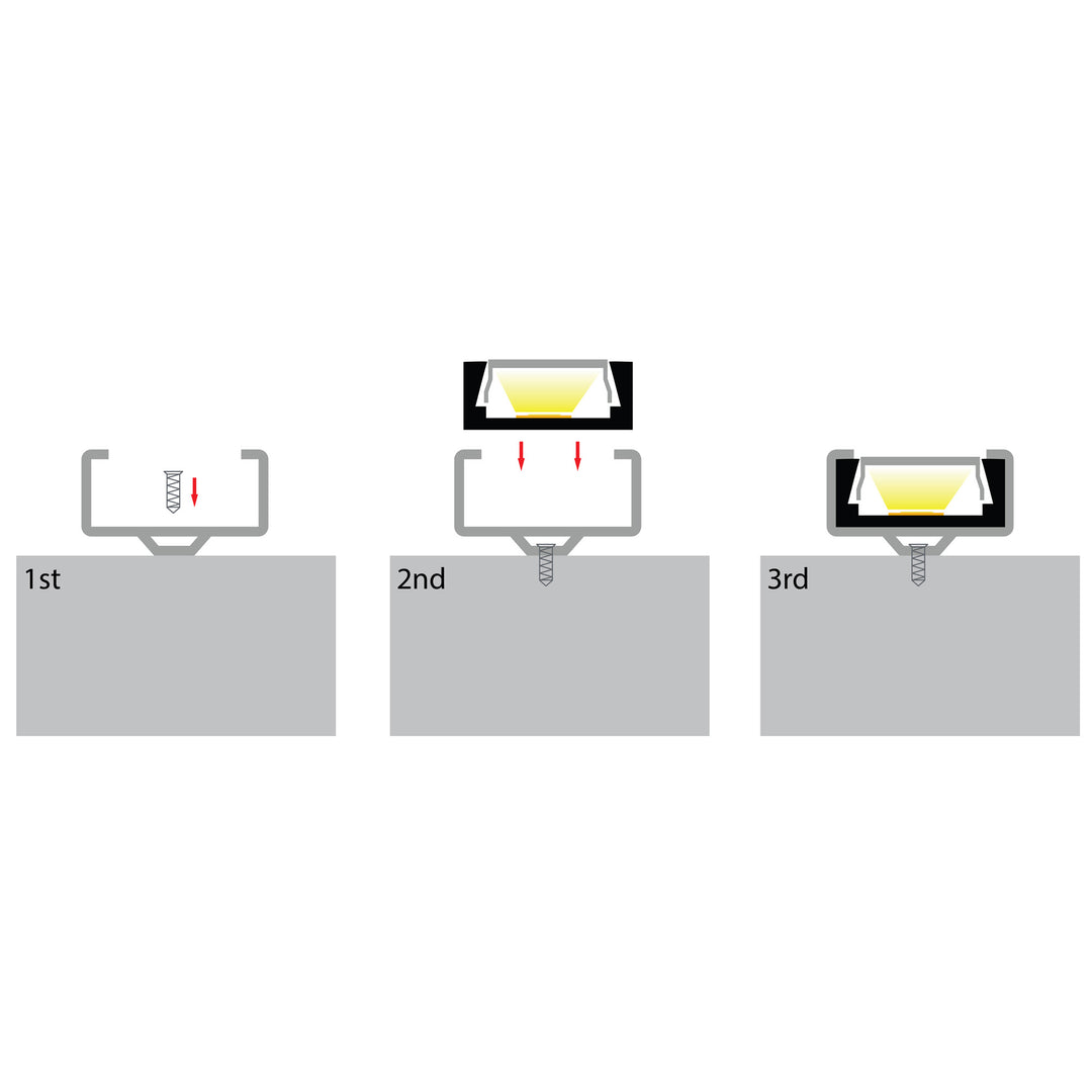 HCP-4111506 - Silver Shallow Square Aluminium Profile