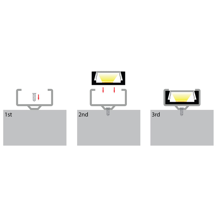 HCP-4111506 - Silver Shallow Square Aluminium Profile