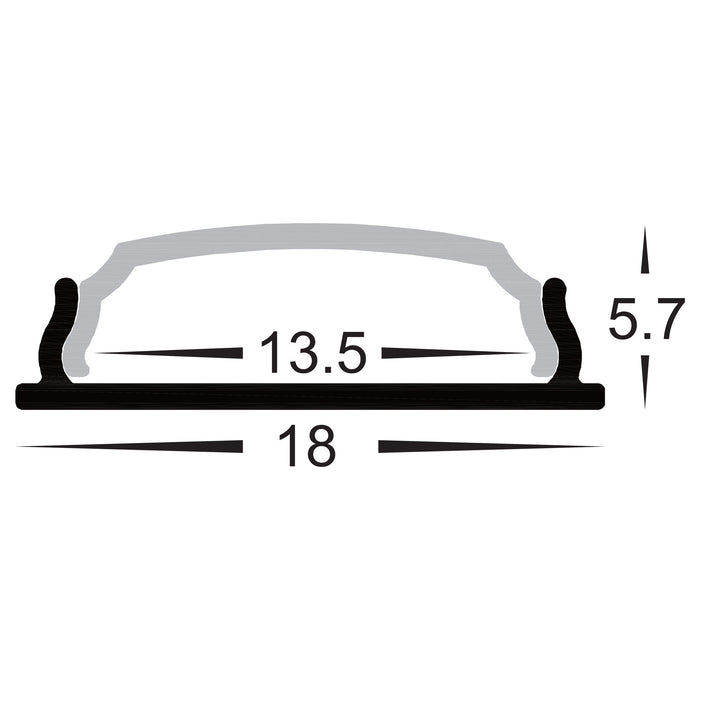 HCP-4111806 - Silver Bendable Aluminium Profile