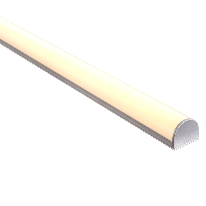 HCP-4112618 - Silver Aluminium Profile with Rounded Diffuser