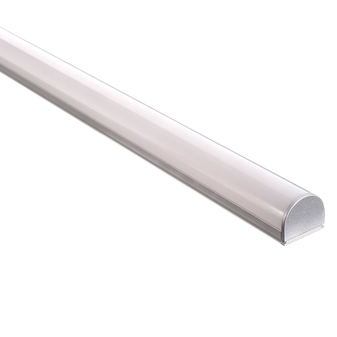 HCP-4112618 - Silver Aluminium Profile with Rounded Diffuser